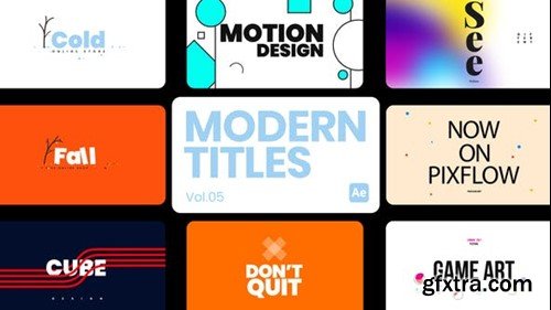 Videohive Modern Titles 05 for After Effects 45087059