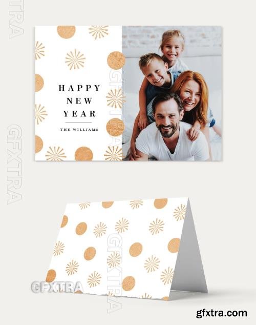 Happy New Year Card Invitation Layout 296618697