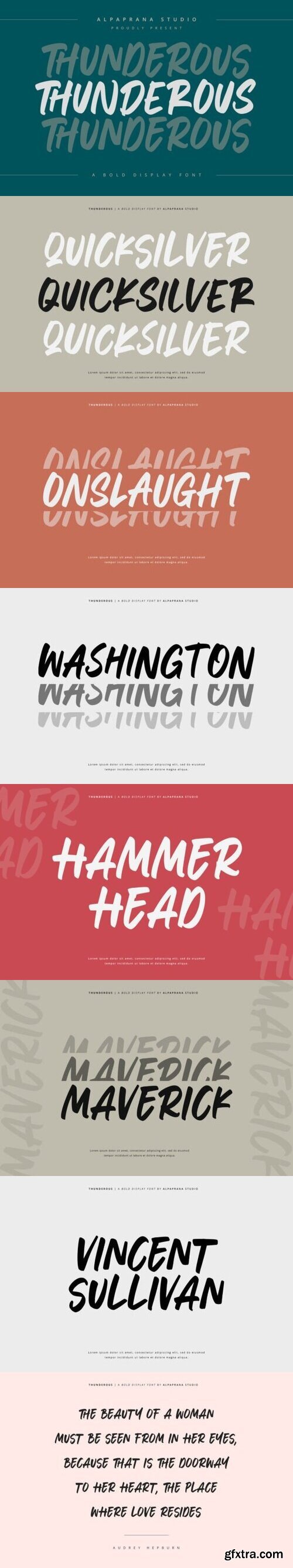 Thunderous Font