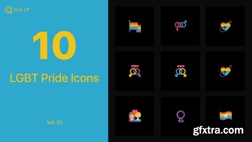 Videohive LGBT Icons Vol. 01 45116294