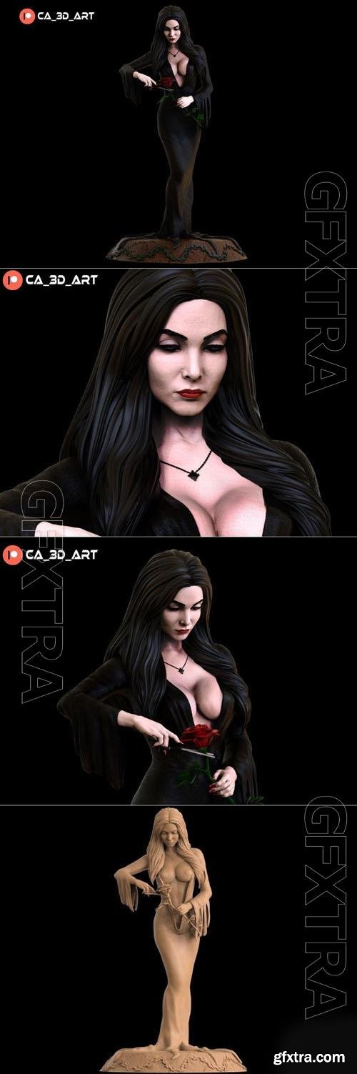 Morticia Adams 3D Print Model