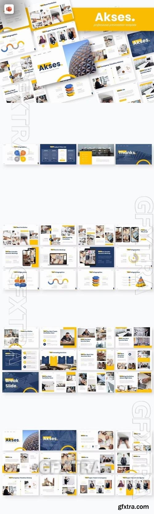 Akses Professional Business PowerPoint Template BYG5KMF