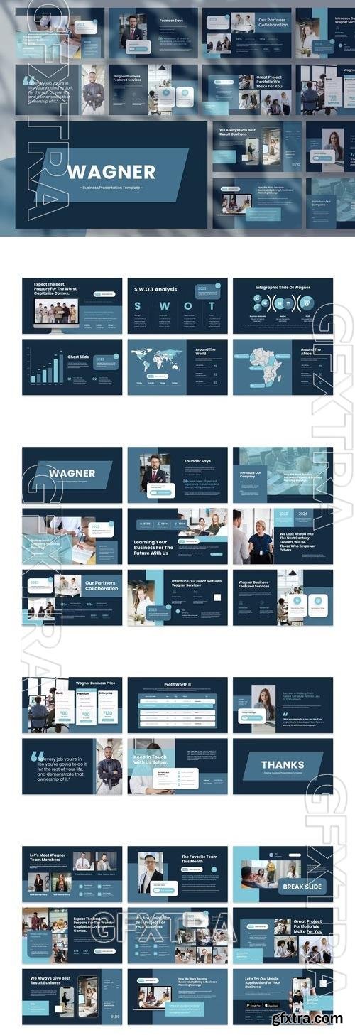 Wagner - Business Presentation PowerPoint Template 827KQCE