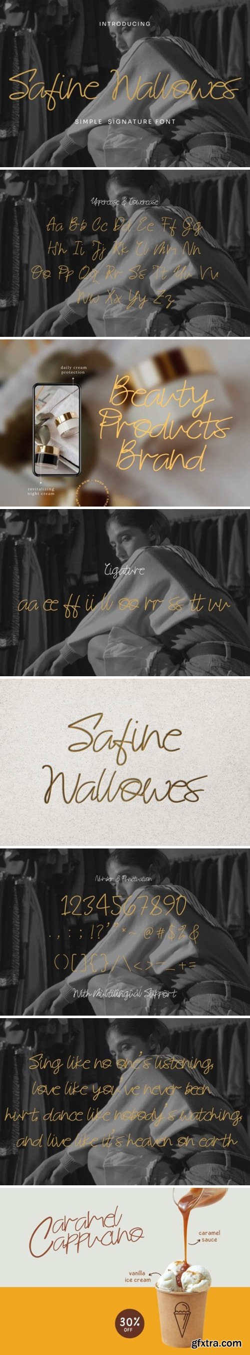 Safine Wallowes Font