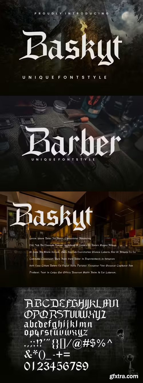 Baskyt - Blackletter Font