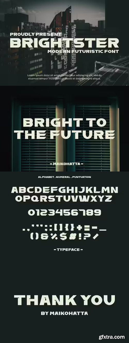 BRIGHTSTER FONT