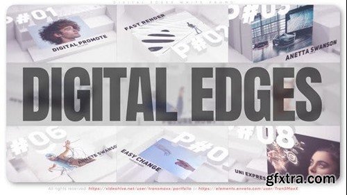 Videohive Digital Edges White Promo 45157924