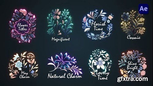 Videohive Flower titles #3 [After Effects] 45190991