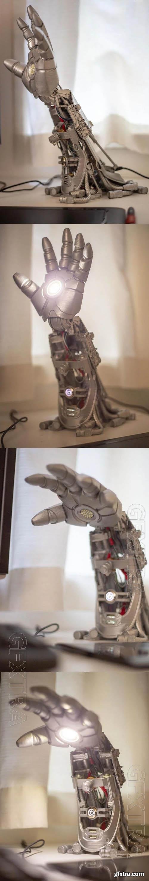 Iron Man Hand Lamp 3D Print Model