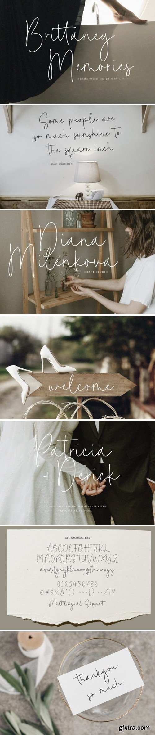 Brittaney Memories Font