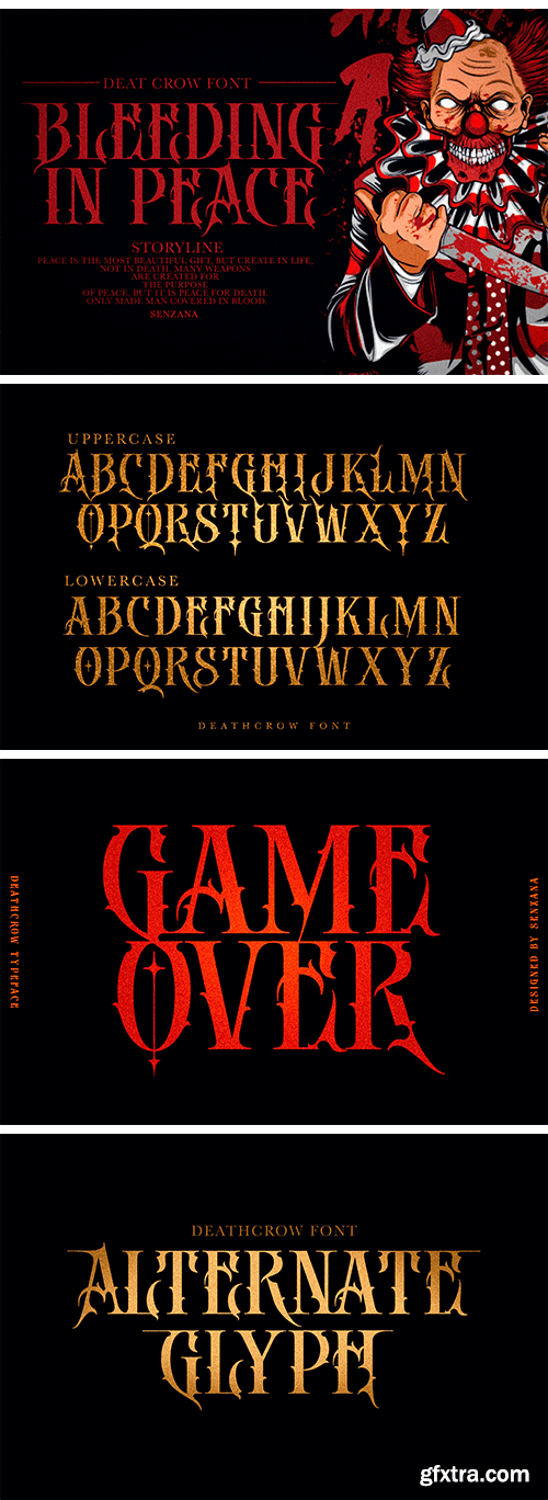 Death Crow Typeface