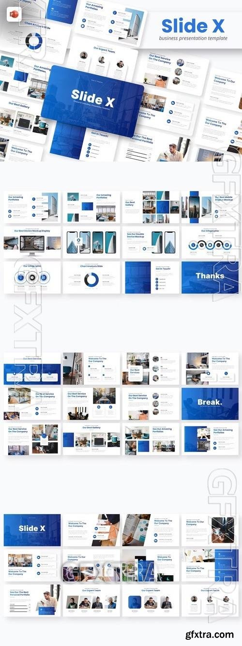 Slide X Finance PowerPoint Template NRMTQ4D