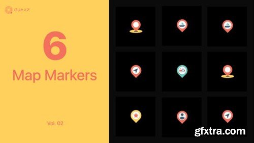 Videohive Map Markers Vol. 02 45193931