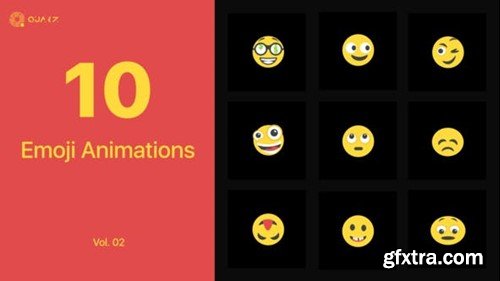 Videohive Emoji Animations Vol. 02 45193786