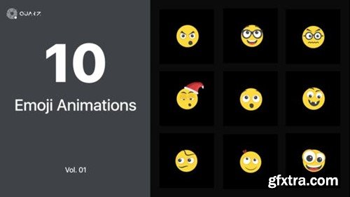 Videohive Emoji Animations Vol. 01 45193781