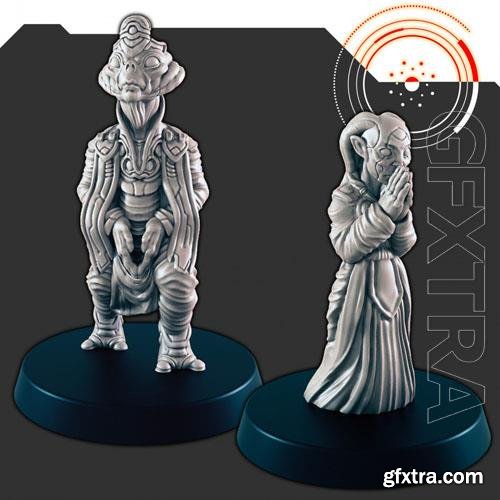 Sci-Fi Religious Alien Male Zealot 3D Print Model