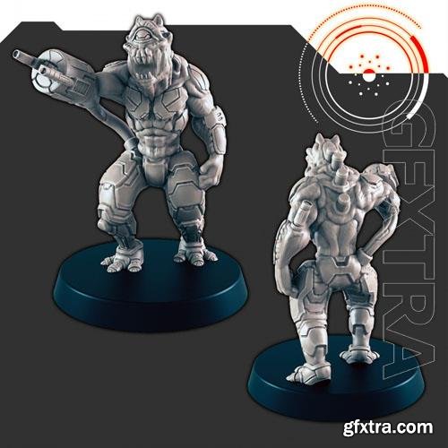 Sci-Fi Alien Hive The Footsoldier 2 3D Print Model