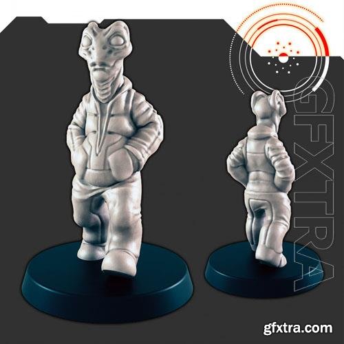 Sci-Fi Alien Civilian 3 3D Print Model