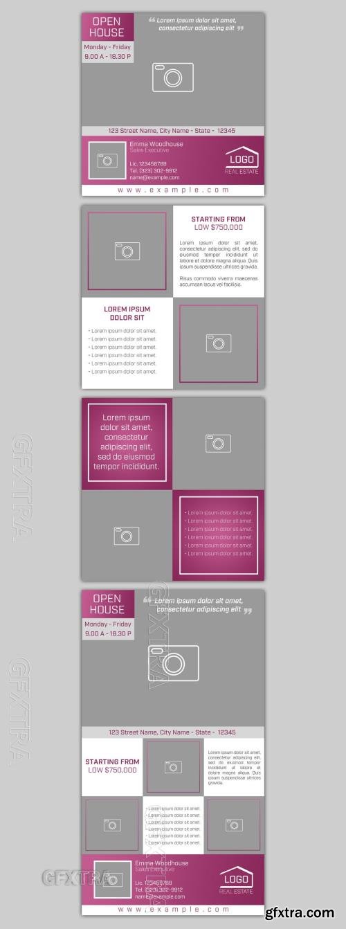 Purple Real Estate Agency Social Media Post Layouts 347937724