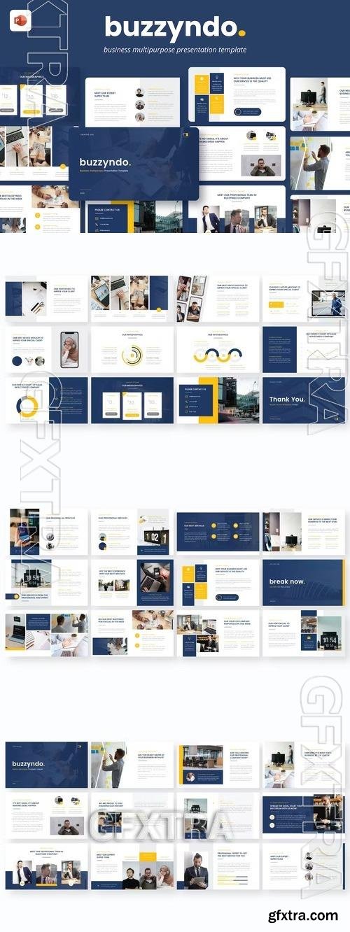 Buzzyndo Multipurpose PowerPoint Template 3T86JD7