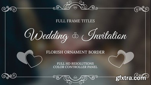 Videohive Wedding Invitation Overlays 45222229