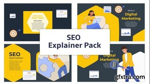 Videohive Digital Marketing SEO Explainer Animation Scene Pack 45211260