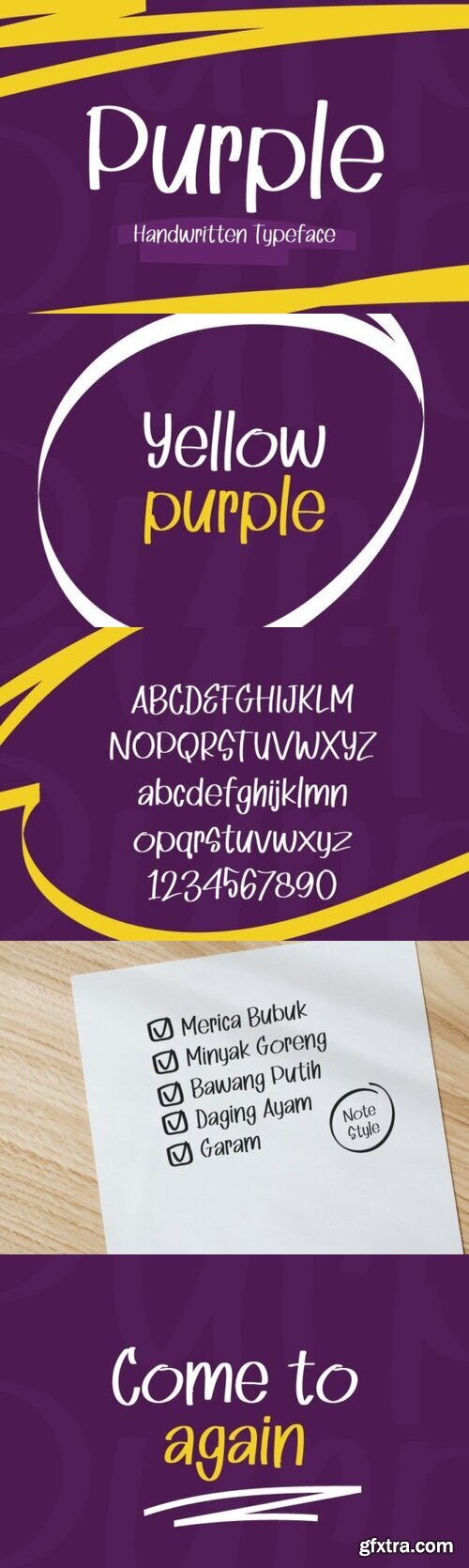 Purple Font