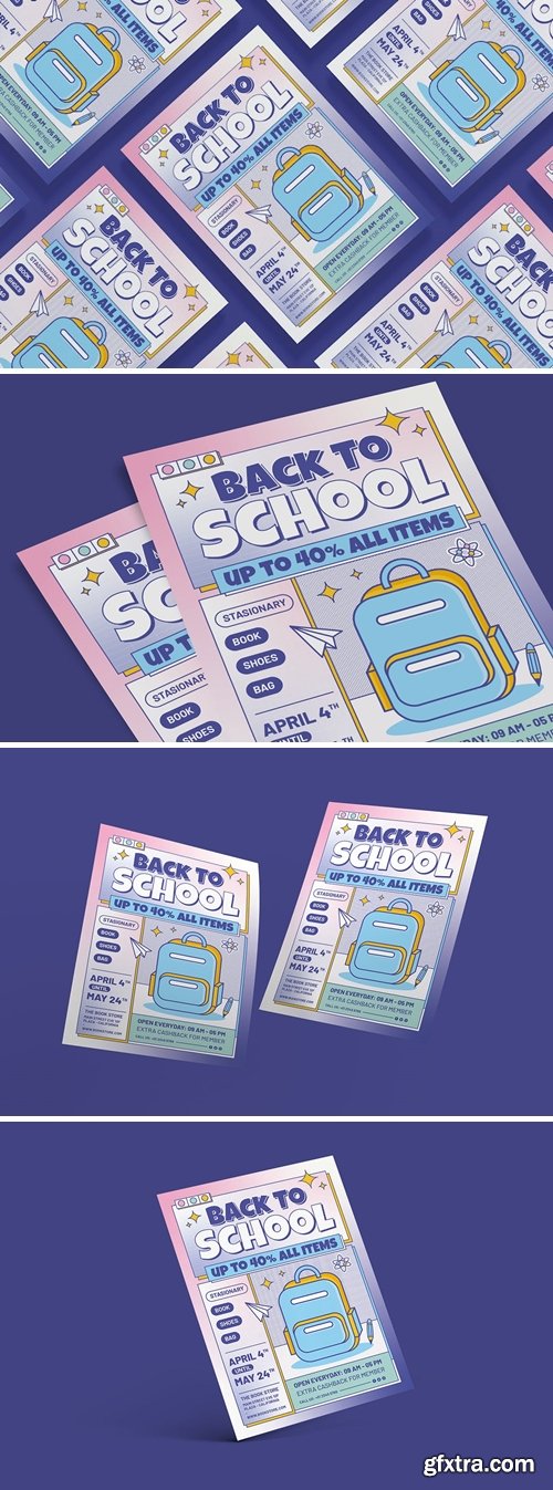 Back To School Flyer Template 5DDX6E8