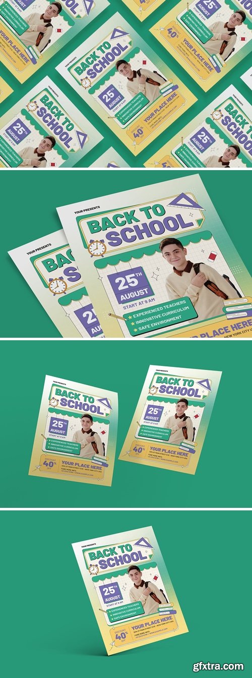 Back To School Flyer Template E2XUQYY