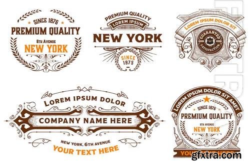 Set of 5 logos and badges vol 3