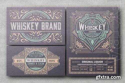 Set of 3 Vintage Labels for Packing vol 4