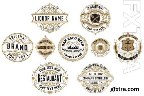 Pack Vintage Logos and Badges