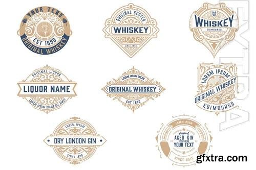 Pack of 8 logos and badges vol 5