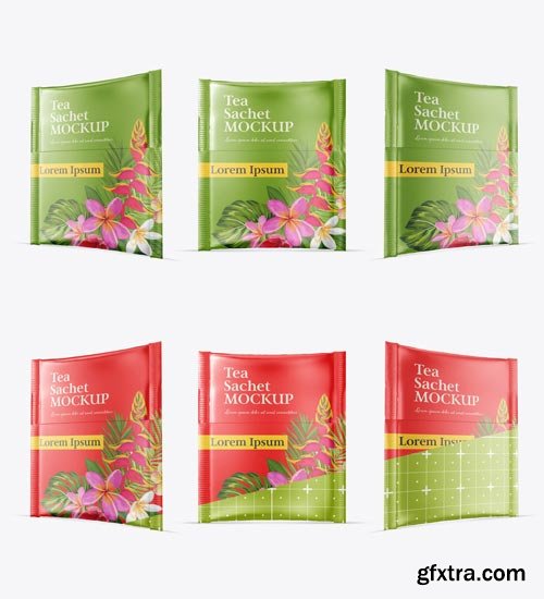 Meyallic Set Tea Sachets Mockup 587434512