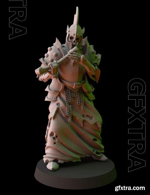 Fantasy Cult Miniatures – Cementery Phalanx Musician 3D Print Model