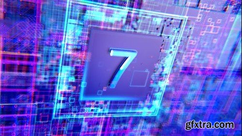 Videohive Tech Style countdown logo reveal 43672811