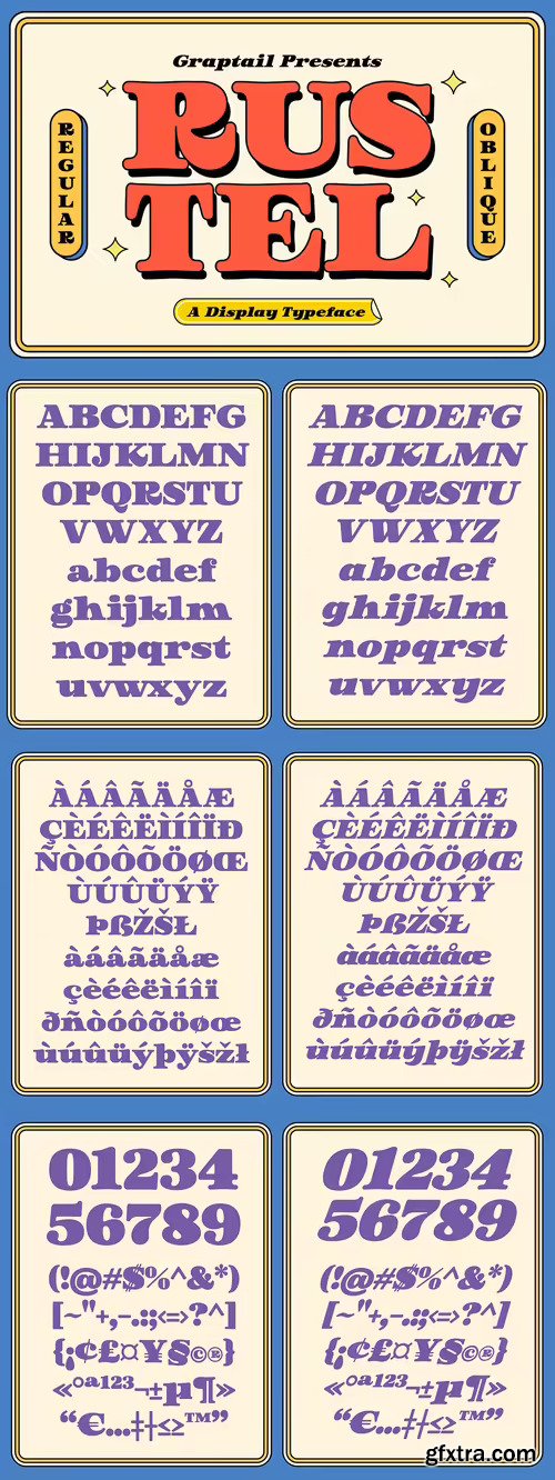 Rustel - Retro Font