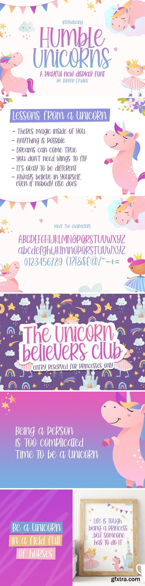 Humble Unicorns Font