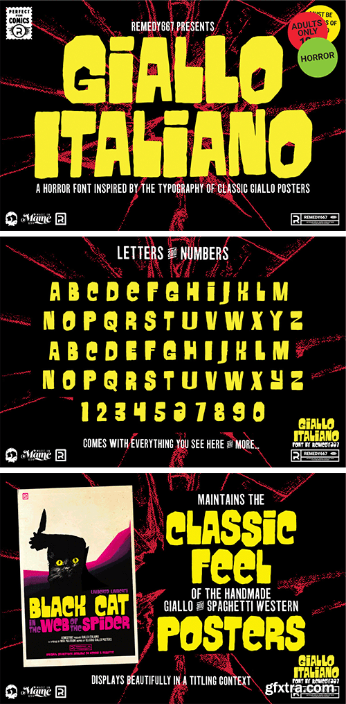 Giallo Italiano - Horror Film Font