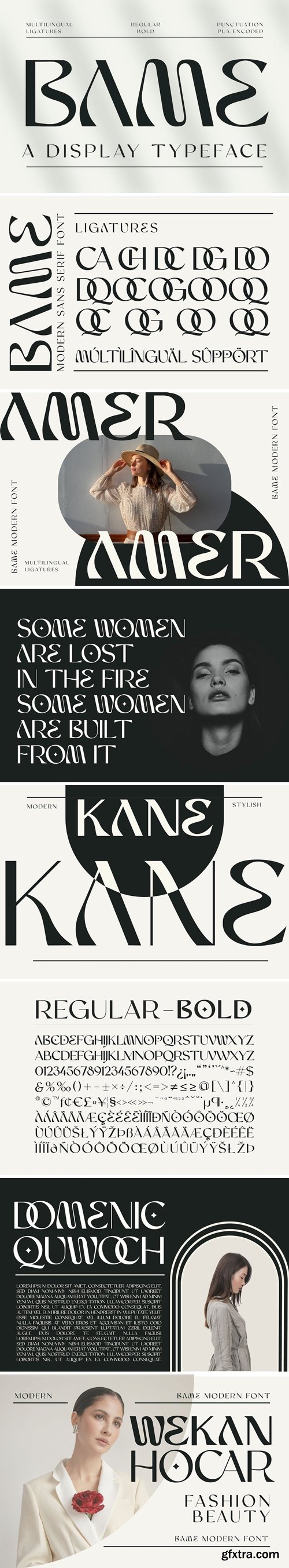 Bame Typeface Font
