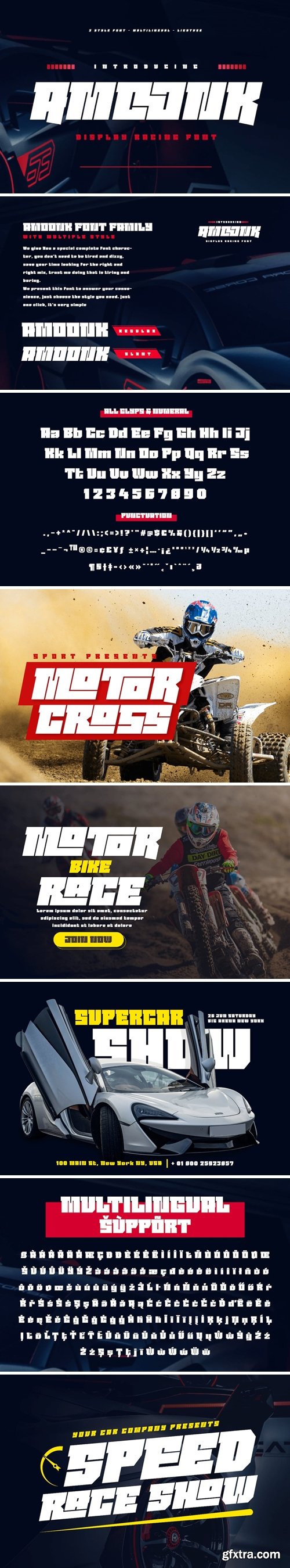 AMOONK – Sport Racing Font