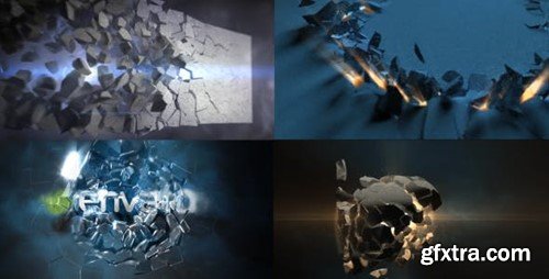 Videohive Epic Destruction Logo Reveals 6 in 1 16492502