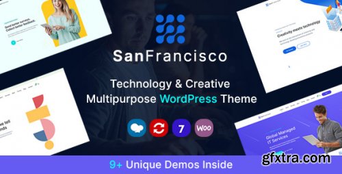 Themeforest - San Francisco - IT Technology and Creative WordPress Theme 1.17 - Nulled