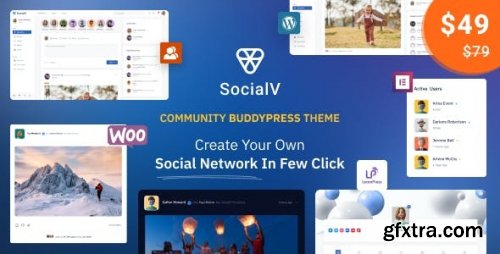 Themeforest - SocialV - Social Network and Community BuddyPress Theme 1.8.2 - Nulled