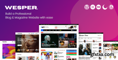 Themeforest - Wesper - WordPress Theme for Blogs &amp; Magazines 1.0.9 - Nulled