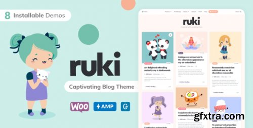 Themeforest - Ruki - A Captivating Personal Blog Theme 1.3.6 - Nulled