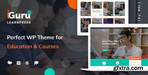 Themeforest - iGuru - Education &amp; Courses WordPress Theme 1.3.5 - Nulled
