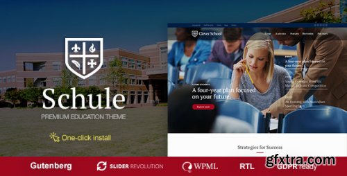 Themeforest - Schule - School &amp; Education WordPress Theme with LMS 1.1.7 - Nulled