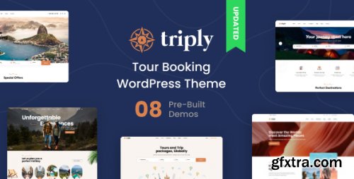 Themeforest - Triply - Tour Booking WordPress Theme 2.3.2 - Nulled