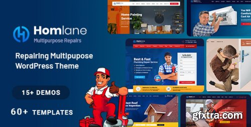 Themeforest - Homlane - Multipurpose Servicing And Repairing WordPress Theme 1.3 - Nulled